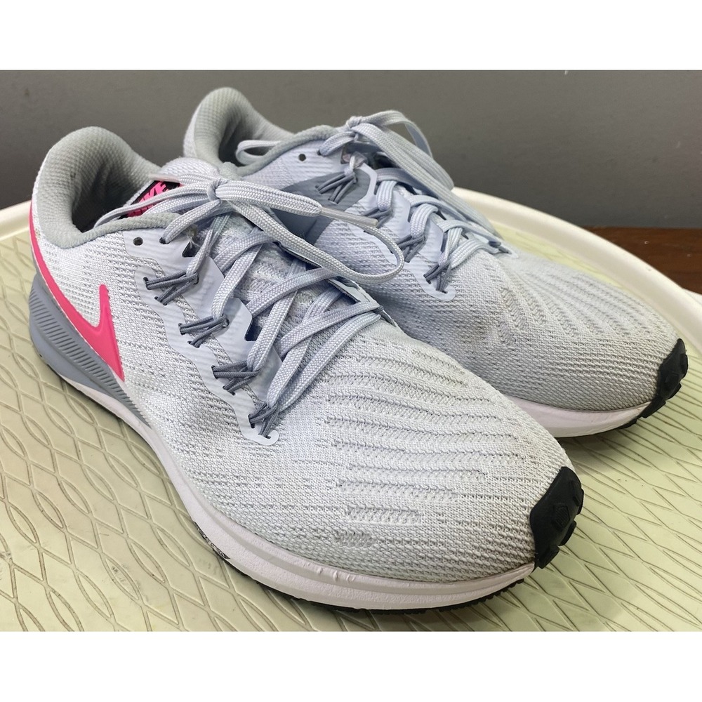 Nike Womens Air Zoom Structure 22 AA1640-402 Gray‎ Running Shoes Sneakers 8.5